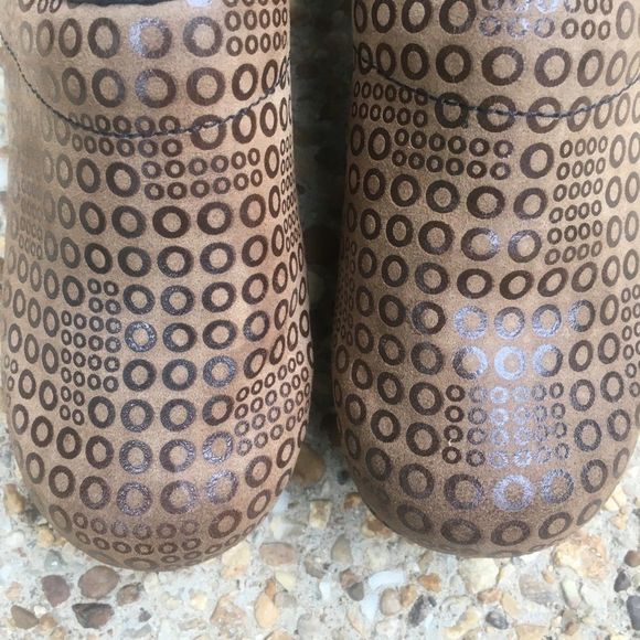 Sanita Original Danish Clog Polka Dot Circles Nurse Comfort Shoes Size 7 - Picture 9 of 10